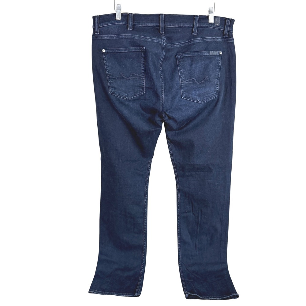7 For All Mankind Standard Jeans Mens 38x34 Indigo Dark Wash Straight Leg Denim